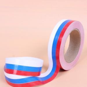 Лента полипропиленовая 3 см*50 ярд Российский флаг 562599