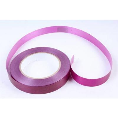 Лента полипропиленовая простая 2 см*50 ярд Однотонная тиснение дерево вишневый P2120