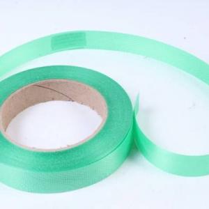 Лента полипропиленовая простая 2 см*50 ярд Однотонная тиснение дерево зеленый 56768з