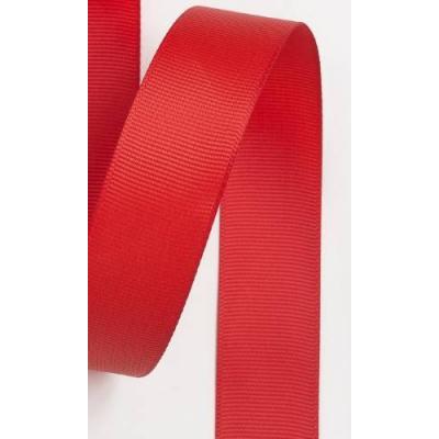 Лента репсовая 2.5 см 20 ярд 1 сорт Красный 171584