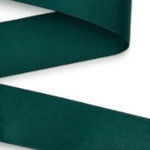 Лента репсовая 2.5 см 20 ярд 1 сорт Темно-зеленый 172199