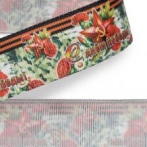 Лента репсовая 2.5 см 25 ярд 9 мая 171669