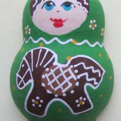 Магнит матрешка Пряник 7 см 42140