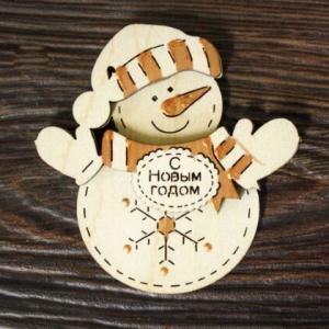 Магнит Снеговик С Новым годом! 6.5*7 см 153083