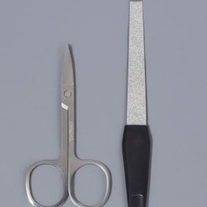 Маникюрный набор 2 предмета чёрный/серебристый 577290