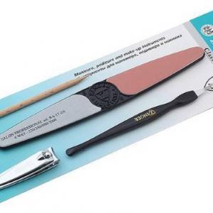 Маникюрный набор Zinger SIS-52 (полировка+ книпсер+ триммер+ деревянная палочка)