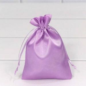 Мешочек подарочный атласный 12*15 см Сиреневый 445441сир