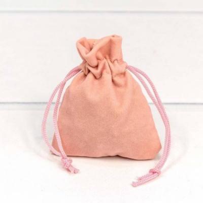Мешочек подарочный бархатный 10*12 см Розовый 44079р