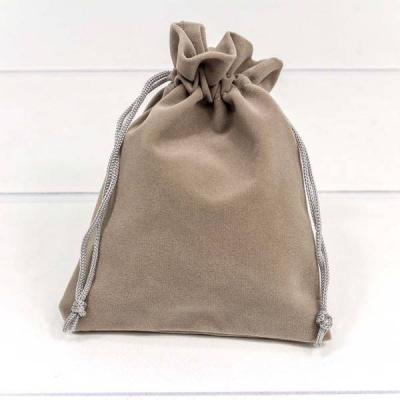 Мешочек подарочный бархатный 10*12 см Серый 4407911