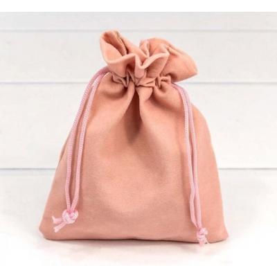 Мешочек подарочный бархатный 12*15 см Розовый 440646р