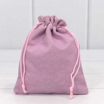 Мешочек подарочный бархатный 12*15 см Светло-сиреневый 441275