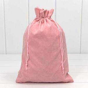 Мешочек подарочный бархатный 20*30 см Розовый 449973