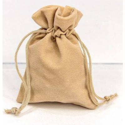 Мешочек подарочный бархатный 7*9 см Бежевый 440643беж