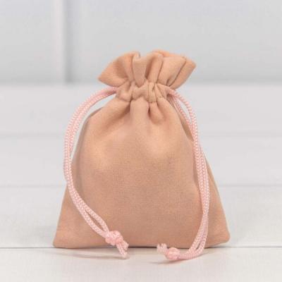 Мешочек подарочный бархатный 7*9 см Персиковый 441267