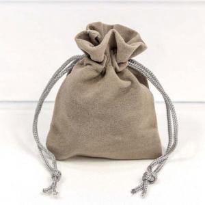 Мешочек подарочный бархатный 7*9 см Серый 440643с