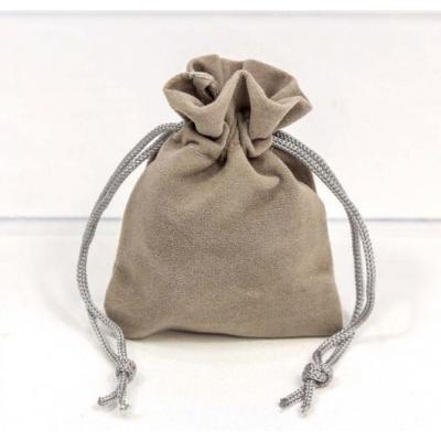 Мешочек подарочный бархатный 7*9 см Серый 440643с