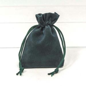 Мешочек подарочный бархатный 7*9 см Сине-зеленый 441264