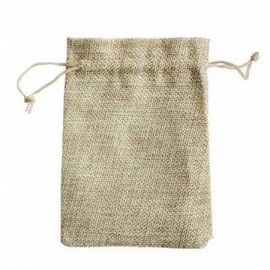 Мешочек подарочный лен искусственный 18*23 см Однотонный 44651