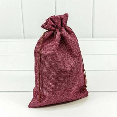 Мешочек подарочный лен искусственный 20*30 см Ассорти 44194