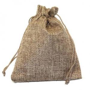 Мешочек подарочный лен искусственный 20*30 см Однотонный 446951