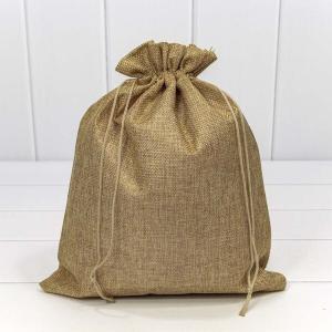 Мешочек подарочный лен искусственный 26*32 см 4421051