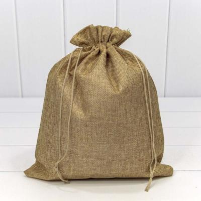 Мешочек подарочный лен искусственный 26*32 см 4421051