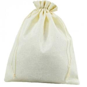 Мешочек подарочный лен искусственный 26*32 см Бежевый 442105