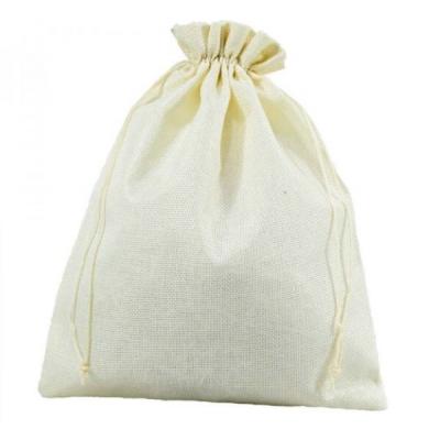 Мешочек подарочный лен искусственный 26*32 см Бежевый 442105