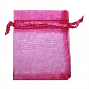 Мешочек подарочный органза 11*16 см Однотонный малина 445732