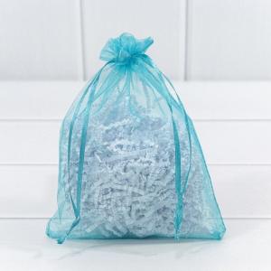 Мешочек подарочный органза 14*20 см Бирюзовый 441593