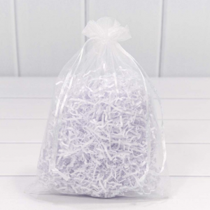 Мешочек подарочный органза 14*20 см Однотонный белый 447593