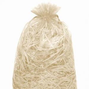 Мешочек подарочный органза 17*23 см Однотонный бежевый 44569беж