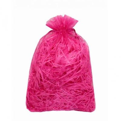 Мешочек подарочный органза 17*23 см Однотонный малиновый 44569м