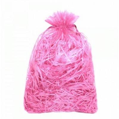 Мешочек подарочный органза 20*30 см Однотонный розовый 44561р