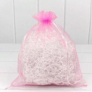 Мешочек подарочный органза 26*32 см Однотонный розовый 44580р
