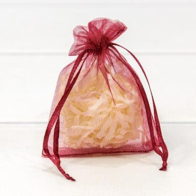 Мешочек подарочный органза 7*9 см Бордовый 441612