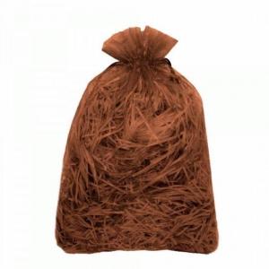 Мешочек подарочный органза 7*9 см Однотонный кофейный 445833
