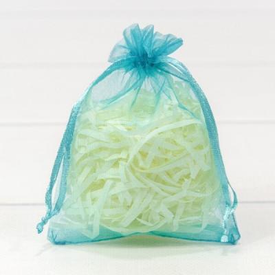 Мешочек подарочный органза 9*12 см Бирюзовый 441595