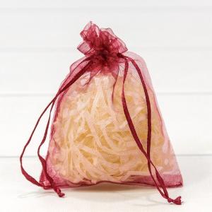 Мешочек подарочный органза 9*12 см Бордовый 441611