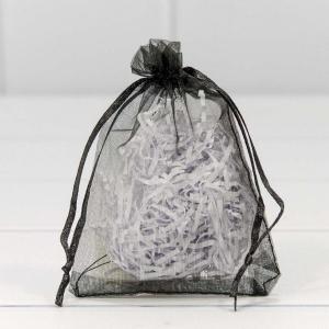Мешочек подарочный органза 9*12 см Черный 440950