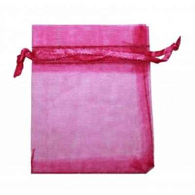 Мешочек подарочный органза 9*12 см Однотонный малиновый 445777