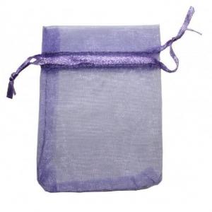 Мешочек подарочный органза 9*12 см Однотонный сиреневый 4457711