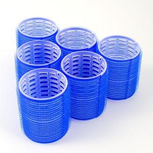 Набор бигудей 199269 на липучке Weisen 52 на 63 мм синие (6 штук в наборе) Цена за набор 33857