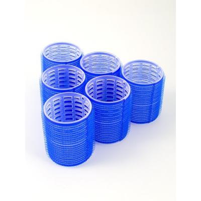 Набор бигудей 199269 на липучке Weisen 52 на 63 мм синие (6 штук в наборе) Цена за набор 33857