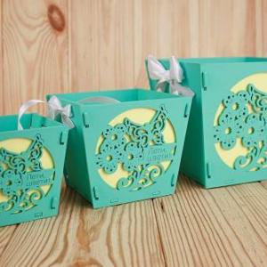 Набор деревянных кашпо 3 в 1 16*15.5*14 см Лети, цвети тиффани 150721