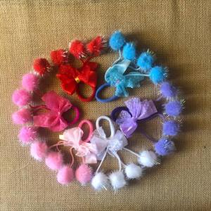 Набор резинок для волос бант с блестящими шариками (В наборе 2 штуки) Цена за набор 12014