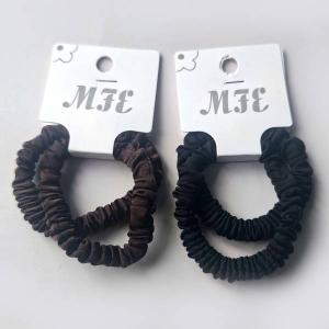 Набор резинок для волос цвета чёрный/коричневый (2 штуки в наборе) 12996