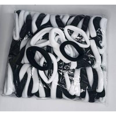 Набор резинок для волос Классические чёрные и белые (100 штук в наборе) Цена за набор 12974
