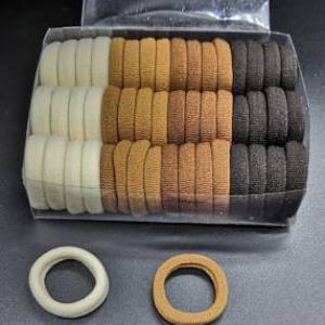 Набор резинок для волос коричневые (48 штук в наборе) Цена за набор 12443-7