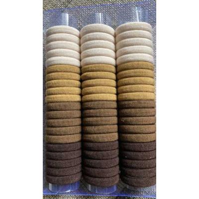 Набор резинок для волос коричневые и бежевые (60 штук в наборе) Цена за набор 12968-7